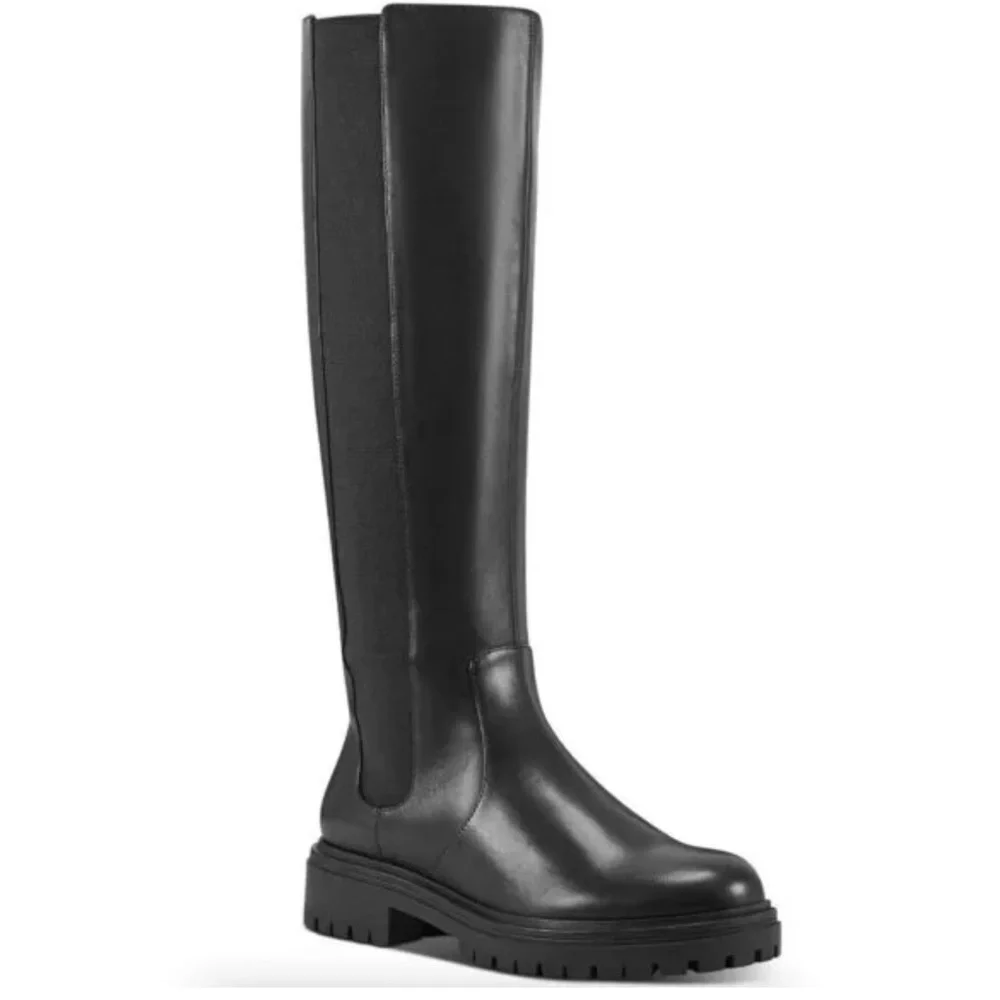 INC International Concepts Black Over-the-Knee Riding Boots